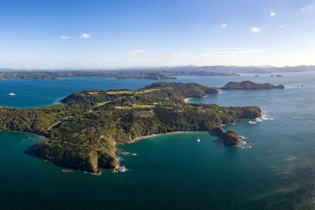 An aerial view of the Nekajui resort located on the Papagayo Peninsula.