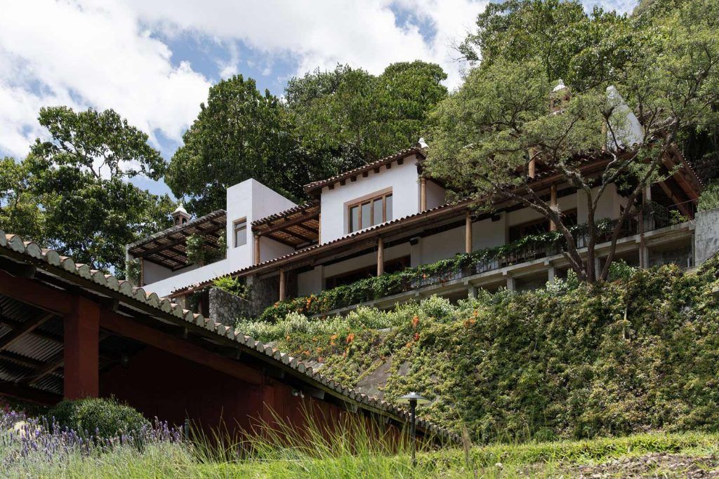 The sleek exterior of the private villa at Casa Palopo.