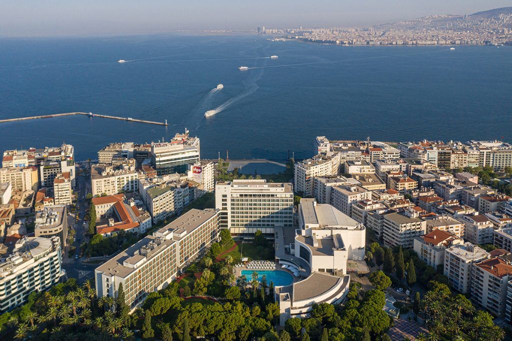An aerial view of Swissotel Büyük Efes in Izmir.