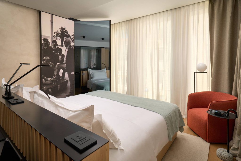 One of the bedrooms at the Ambassador Hotel in Split.