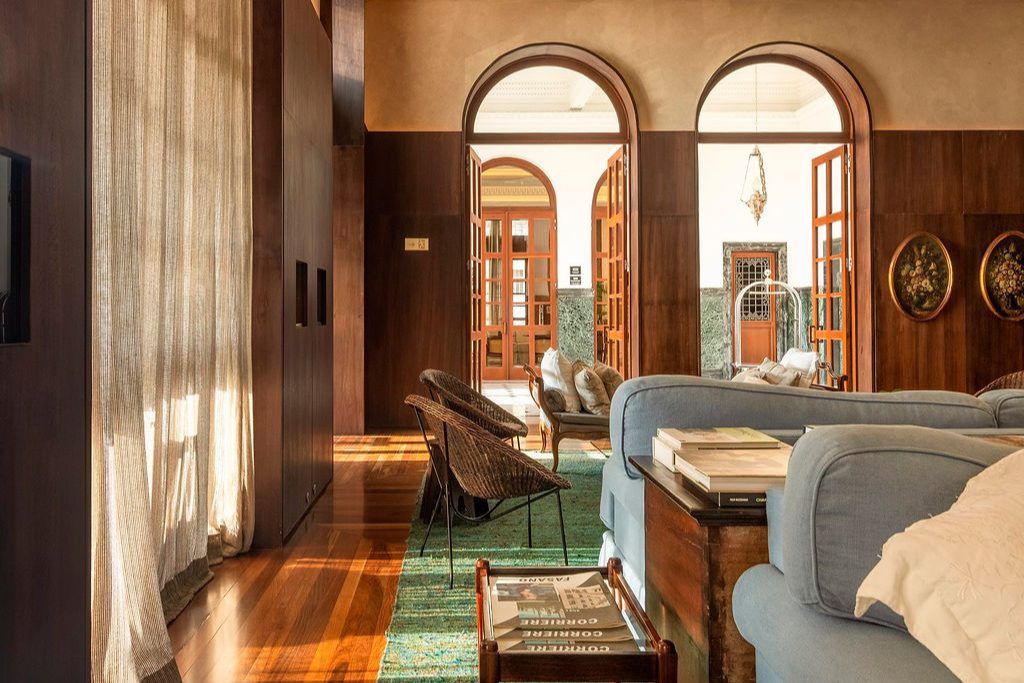 One of the lounges in the Hotel Fasano Salvador.