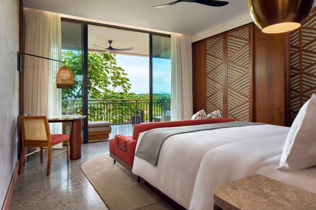 One of the sunny rooms at Nekajui resort overlooking the Papagayo Peninsula.