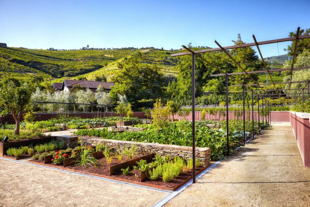 One of the gardens at Six Senses in Duoro Valley.