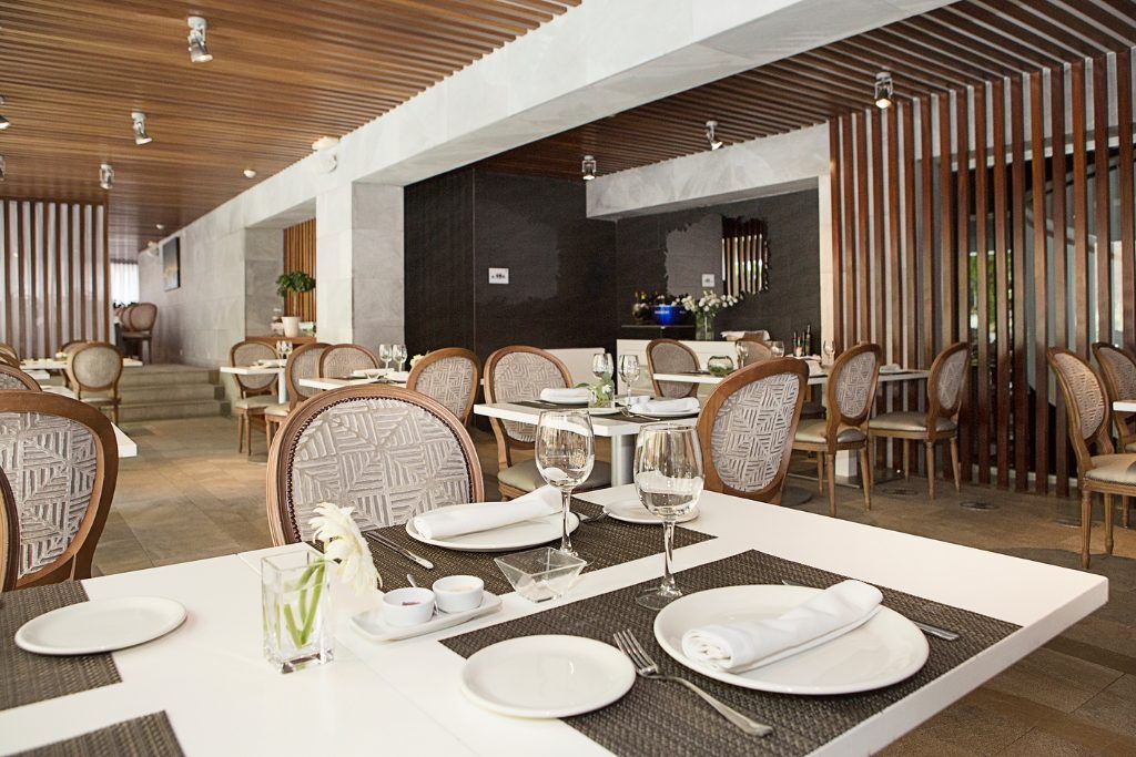 The restaurant at Hospes Palacio de los Patos.