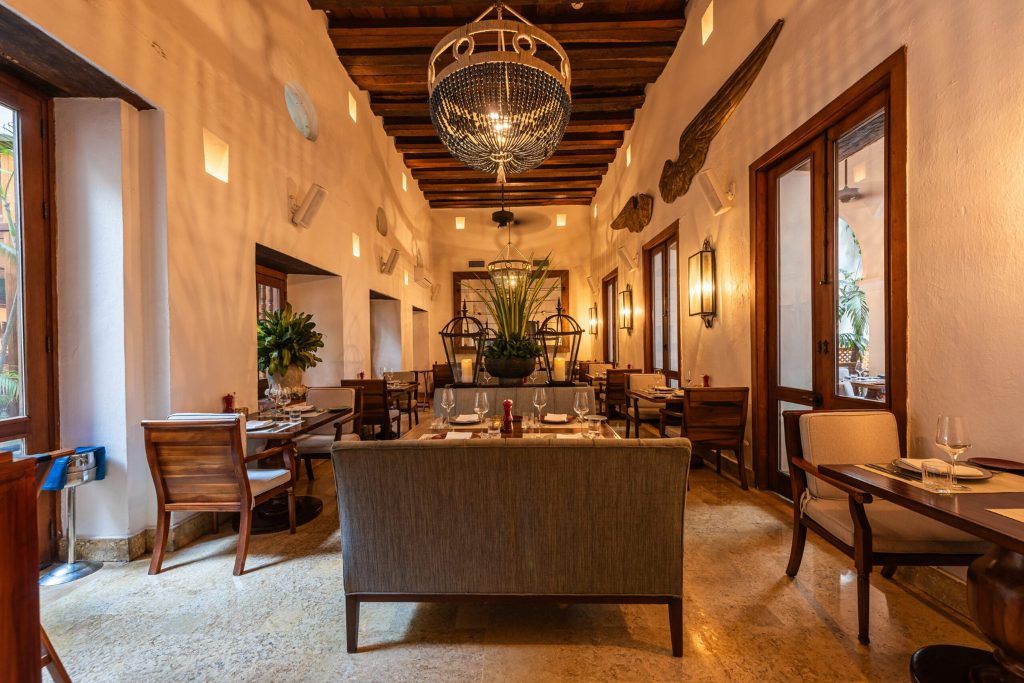 The lobby at Casa San Augustin.