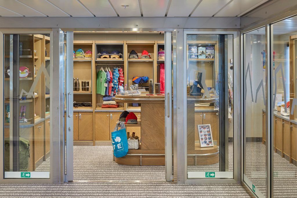 The gift shop aboard the Magellan Explorer.