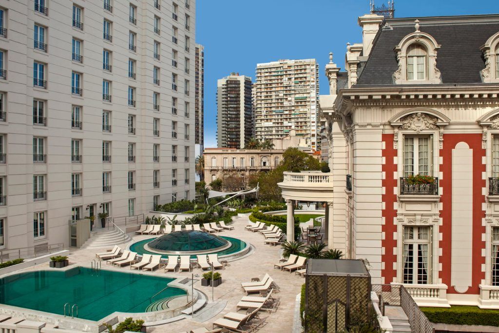 The swimming pools at the Four Seasons in Buenos Aires.