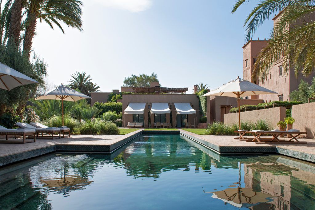 The swimming pool at Dar Ahlam.