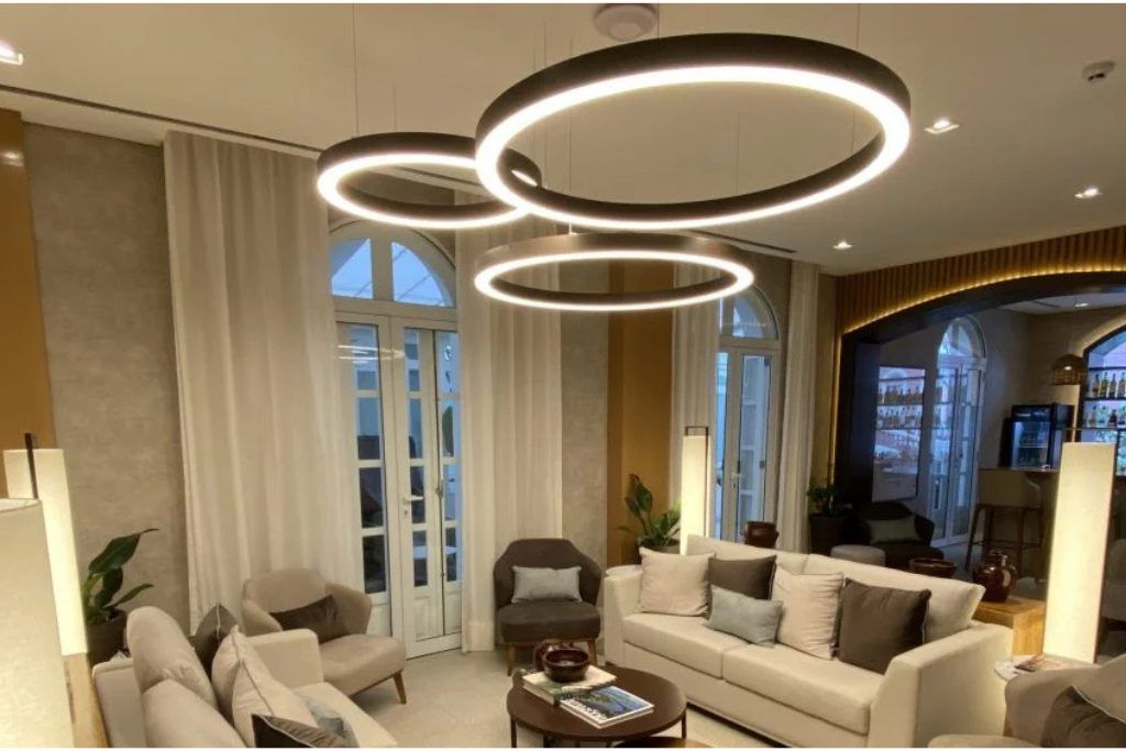 One of the common areas at Hotel Juma Opera in Manaus.