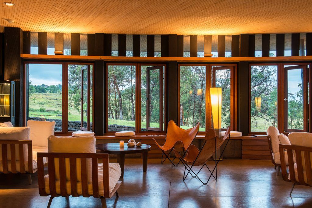 One of the common areas at Explora Rapa Nui.