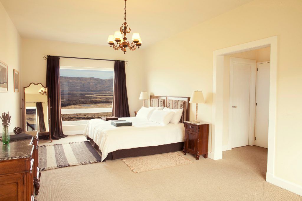 A room in Eolo lodge in Patagonia in Argentina.
