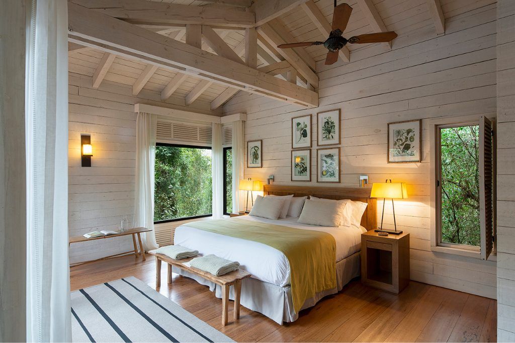 A rustic luxury room at Awasi Iguazu.