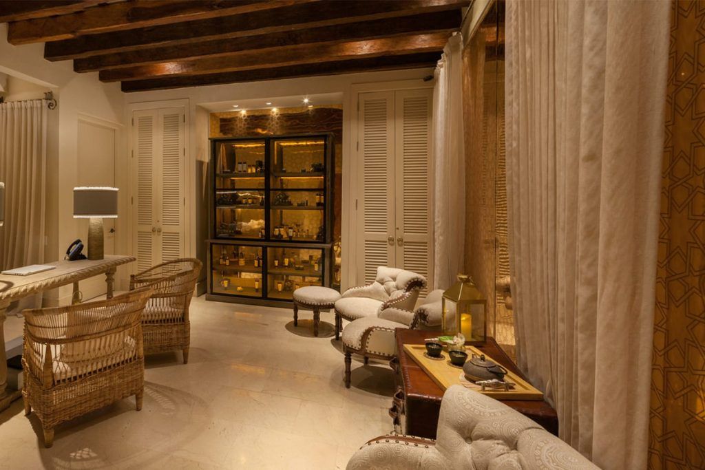 A lounge area at Casa San Augustin.