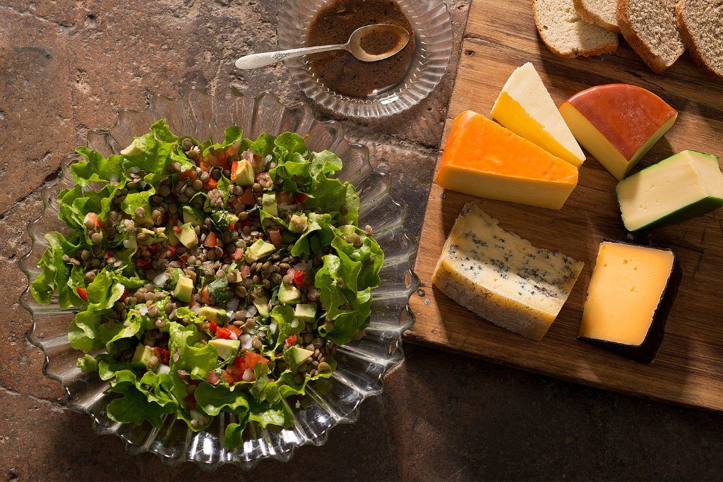 Farm-to-table food produced on Hacienda Zuleta.
