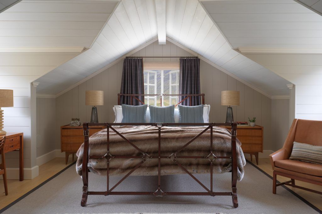 One of the bedrooms at Deplar Farm.