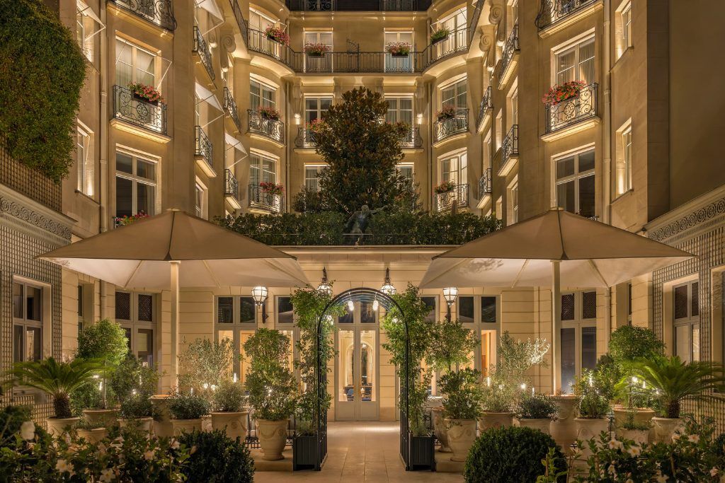 The exterior of the Ritz Paris hotel.