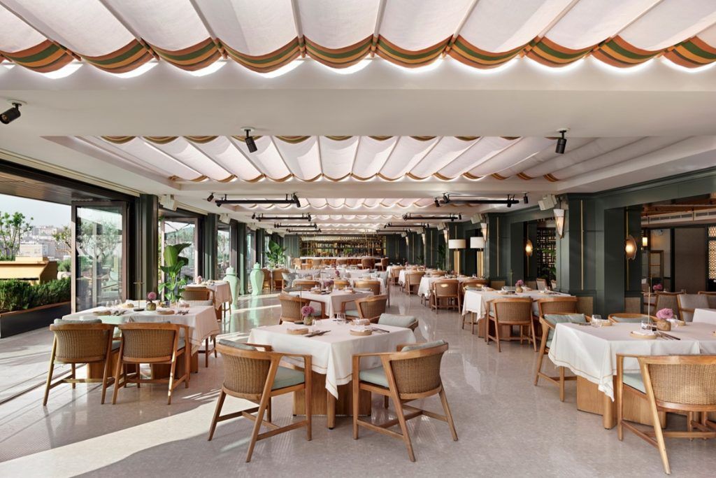 One of the restaurants at The Peninsula Istanbul.