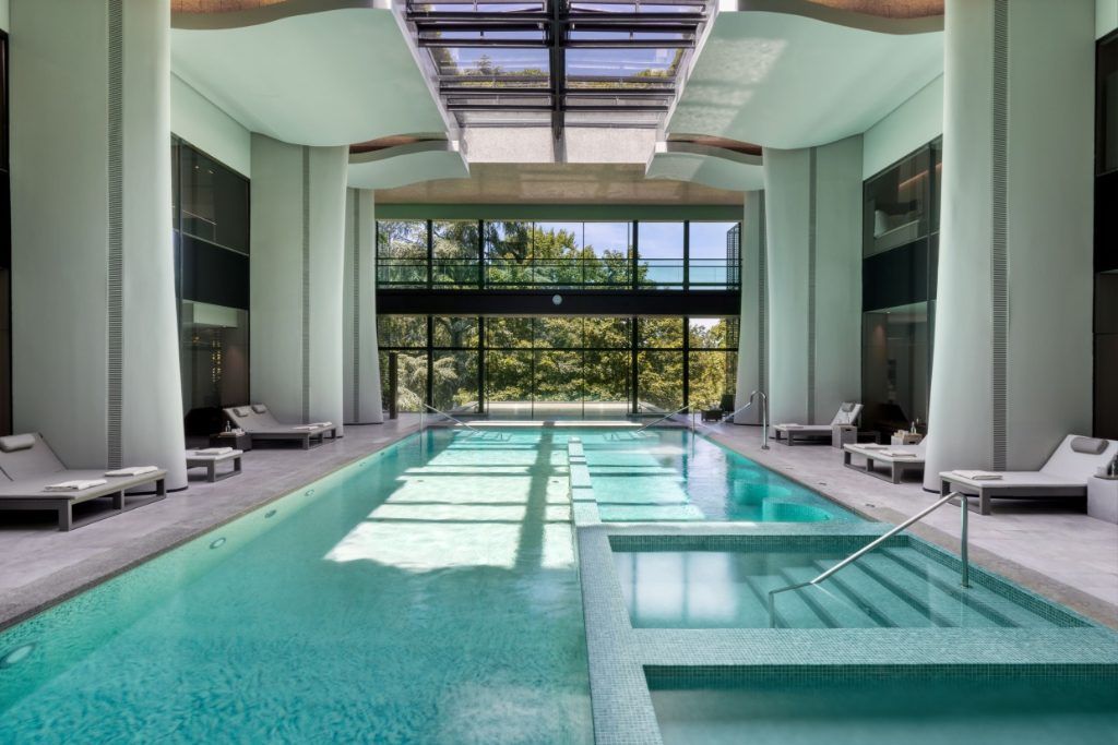 The swimming pool at Six Senses in Duoro Valley.