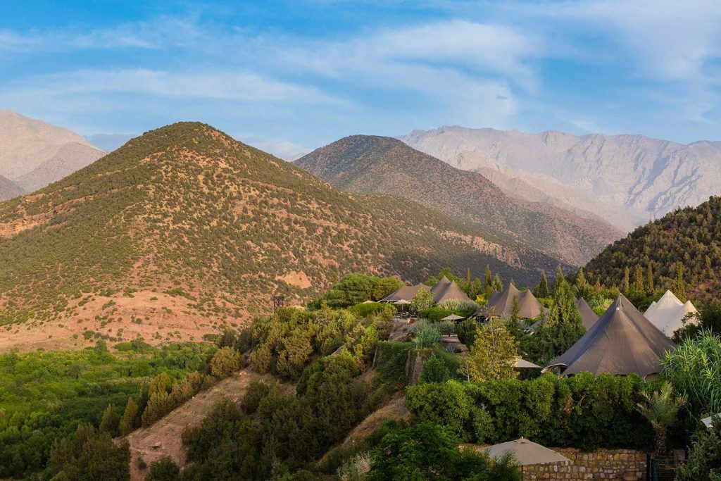 A view of the Atlas Mountains.
