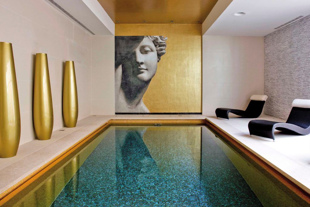 The indoor pool at the spa at Monte Mullini.