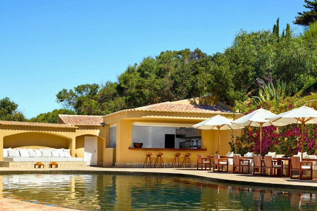 The outdoor swimming pool at Villa Joya.