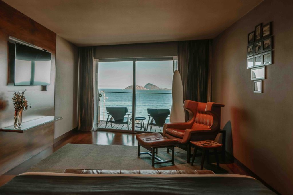 Ocean view from luxury suite at Fasano Rio