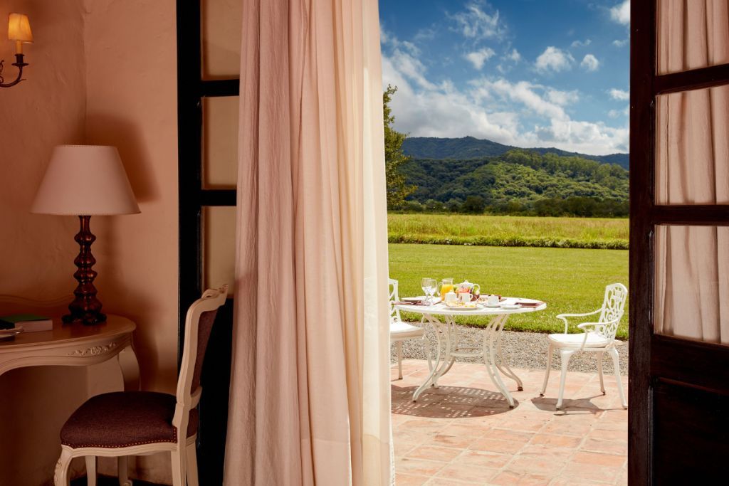 View of Salta from suite's patio at the House of Jasmines hotel