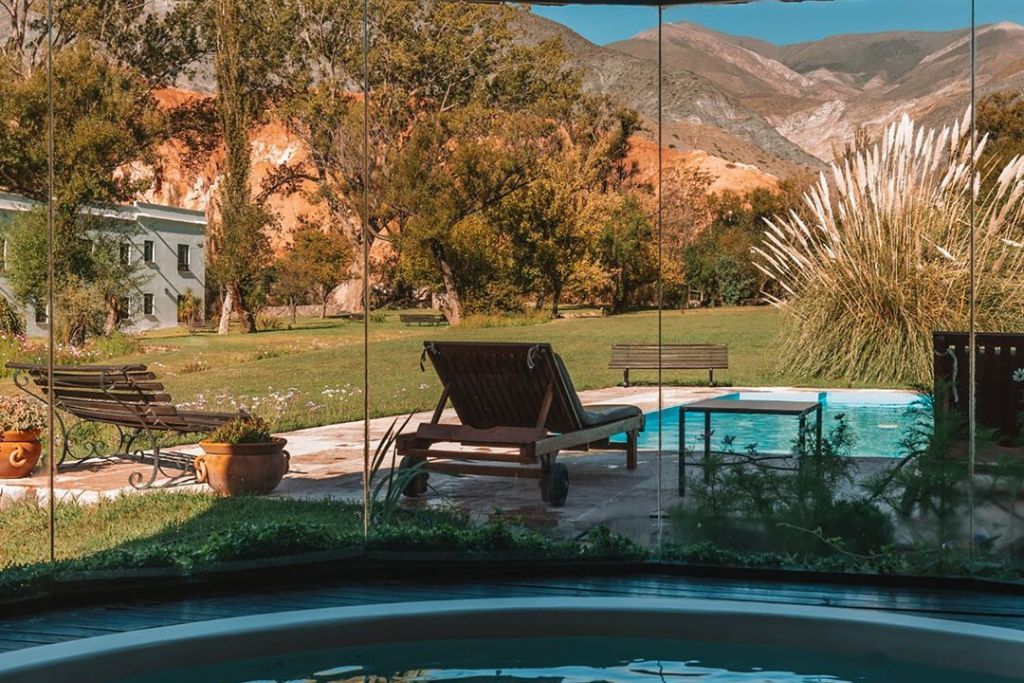 Spa at the beautiful Manantial del Silencio property in Jujuy in Argentina