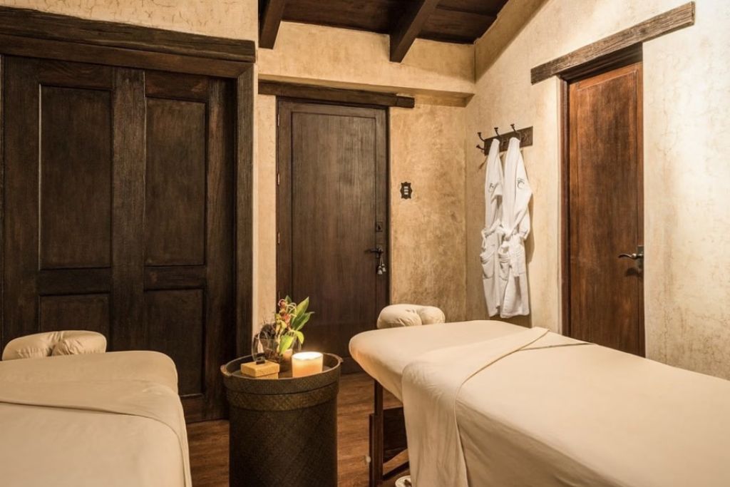 Massage room at El Convento, a luxury hotel in Antigua Guatemala