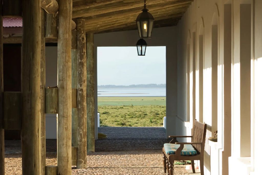 Beautiful view from outdoor area of Estancia Vik in Chile