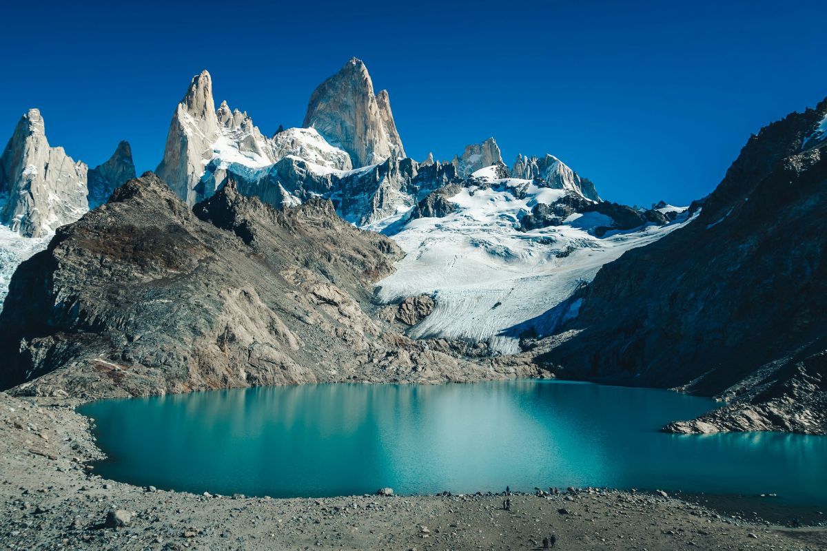 View of Patagonian peaks during luxury tour through Chile and Argentina