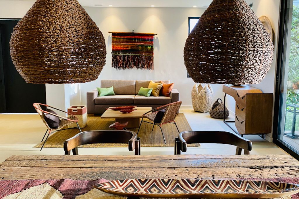 Beautiful interior lounge at Patio del Mundo in Colombia