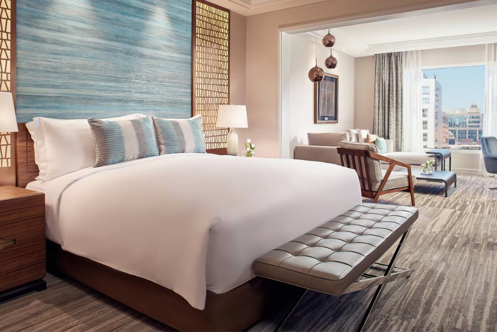 Luxury suite at the Ritz Carlton Santiago hotel in Chile