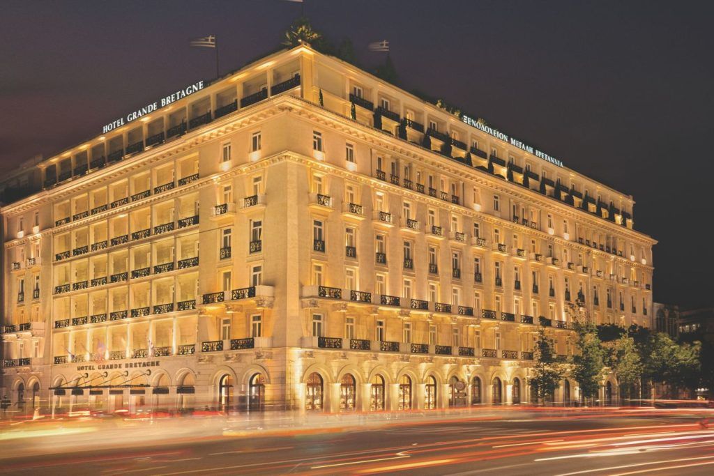 The exterior of Hotel Grande Bretagne.