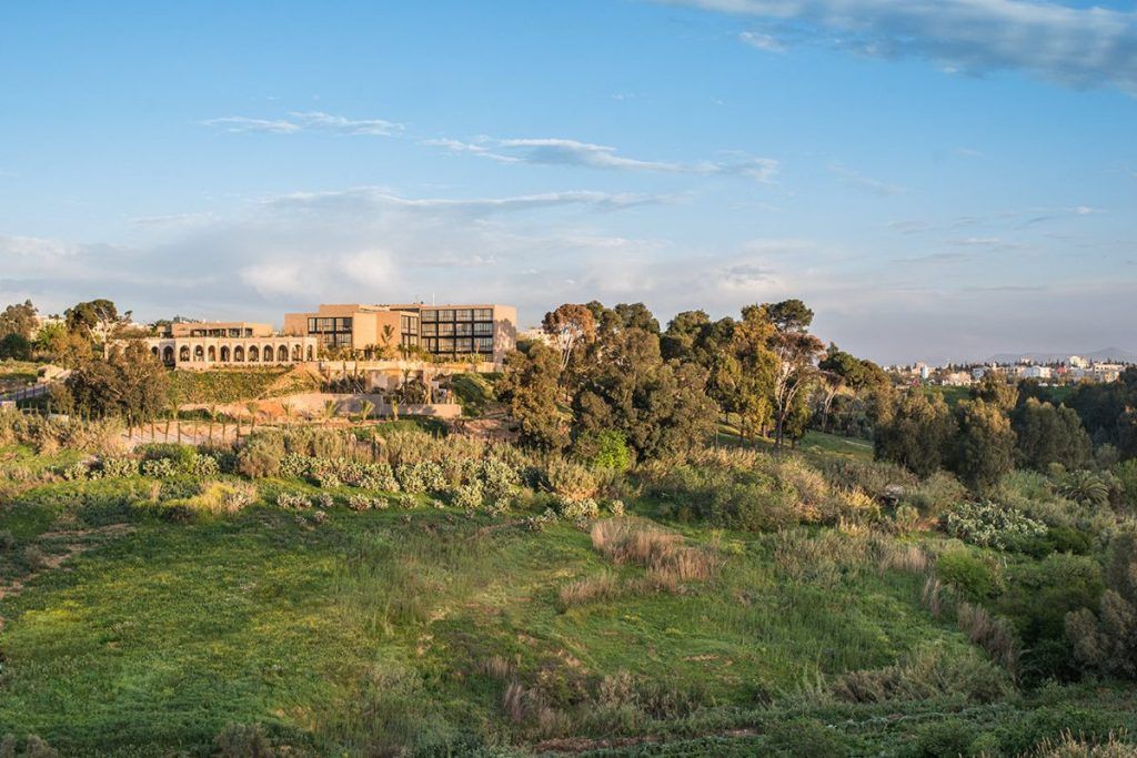 Aerial view of Hotel Sahrai in Fes in Morocco