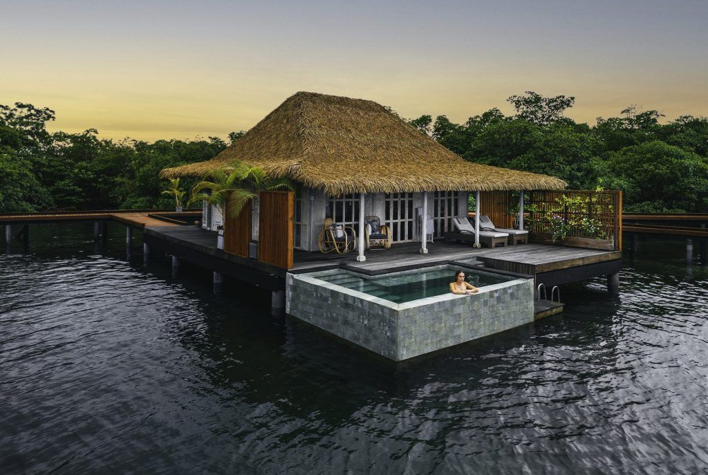 An overwater villa deluxe at NayaraBocas del Toro.