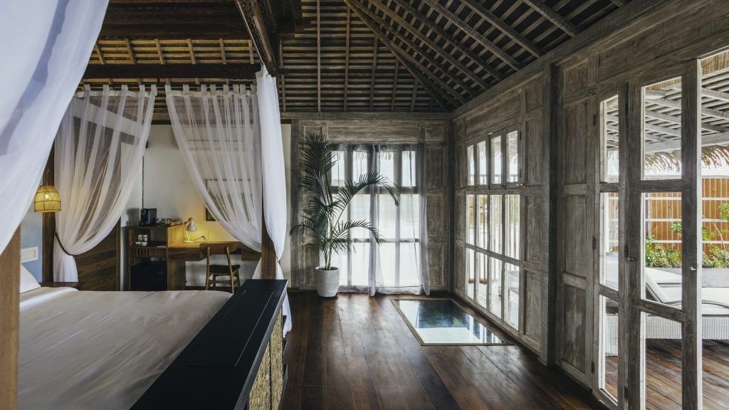 The interior of one of the bungalows at NayaraBocas del Toro.