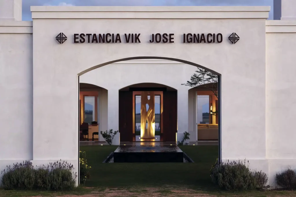 The exterior of Estancia Vik in Jose Ignacio.