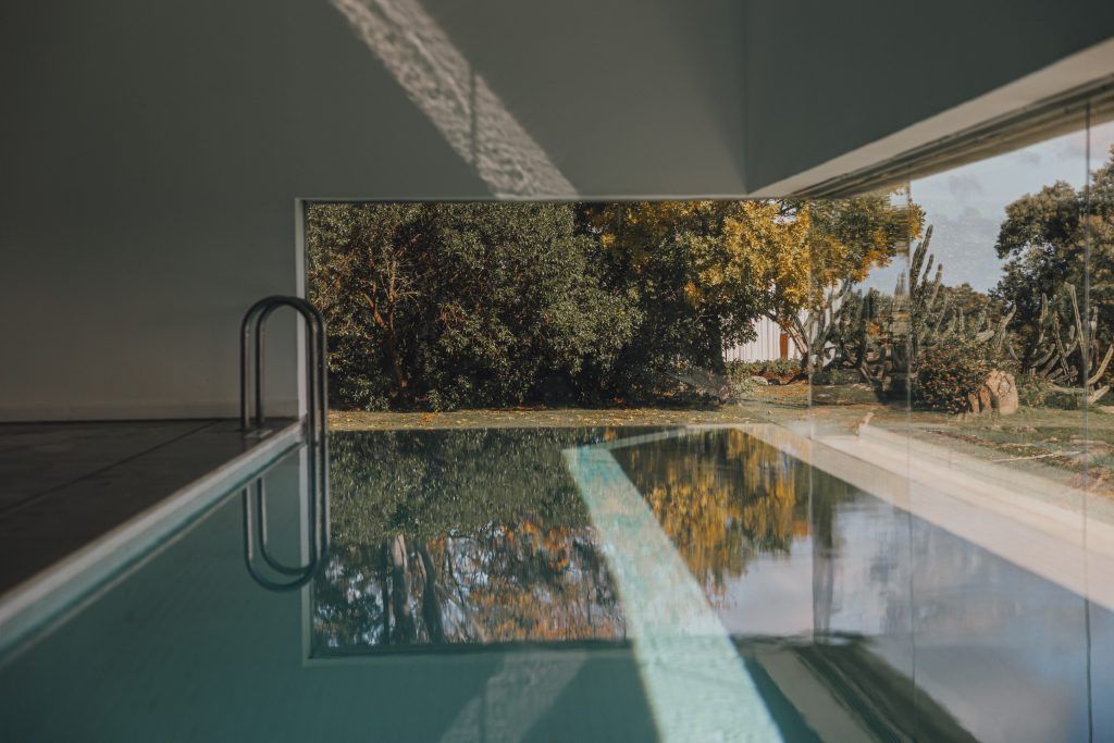 The indoor pool at the spa at Hotel Fasano in Punta del Este.