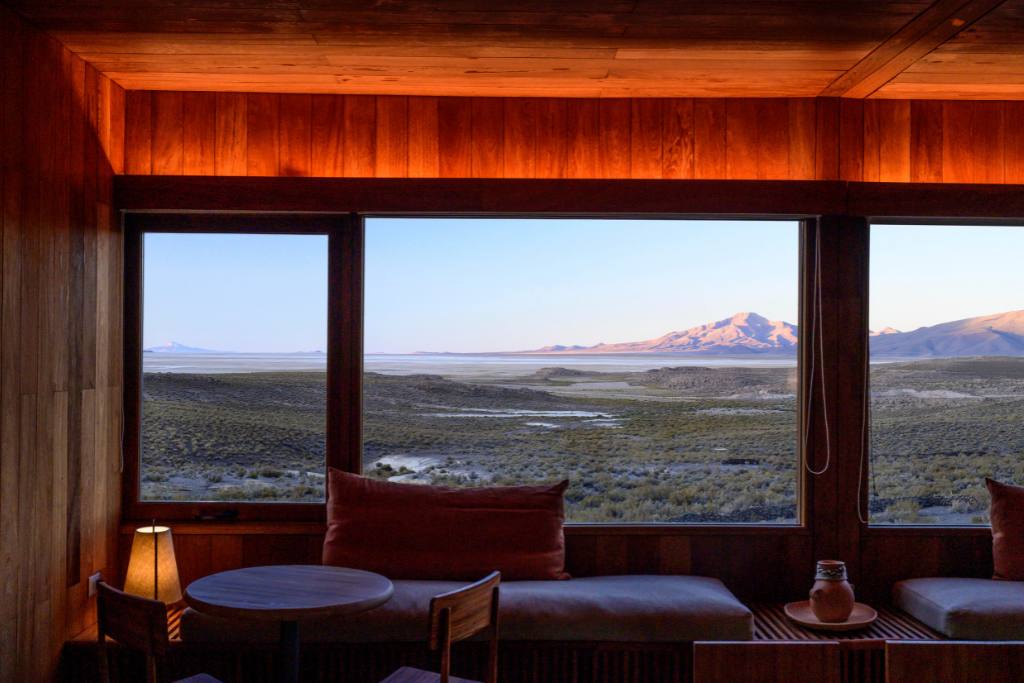 View of Bolivian Altiplano from Chituca Mountain Lodge