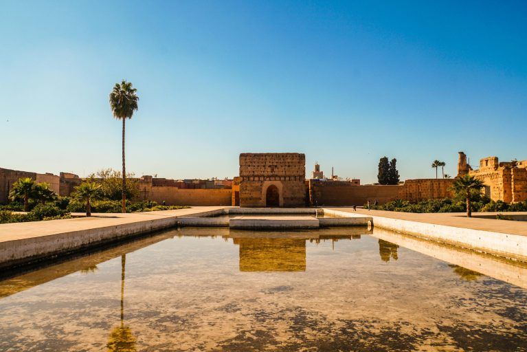 The reflecting pool at El Badi Palace.