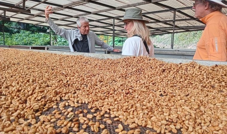 Luxury travelers enjoy private coffee experience in Panama during tour