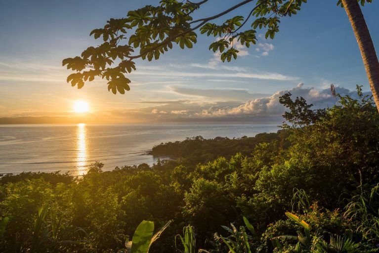 The sunset over the Osa Peninsula.