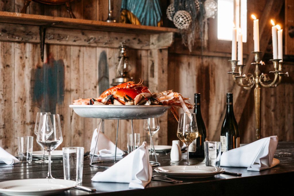 Private dining at a private property in Norway