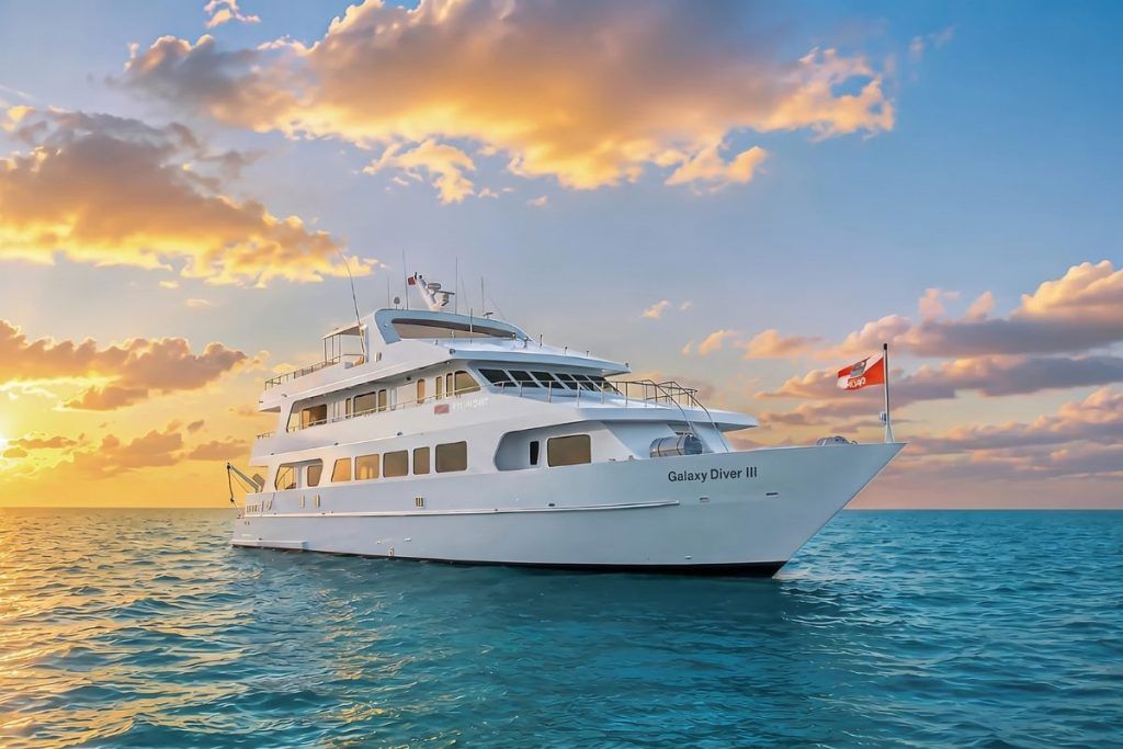 The Galaxy Diver III at sunset